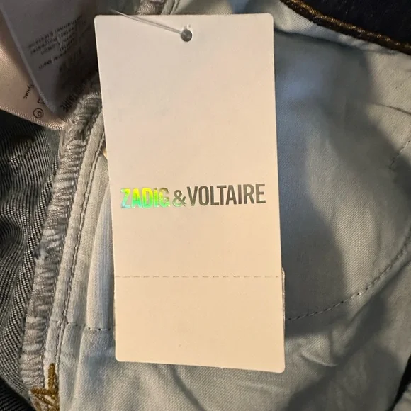 BNWT Zadig & Voltaire Denim Poete Bootcut Flare Jeans in Brut -Size 29